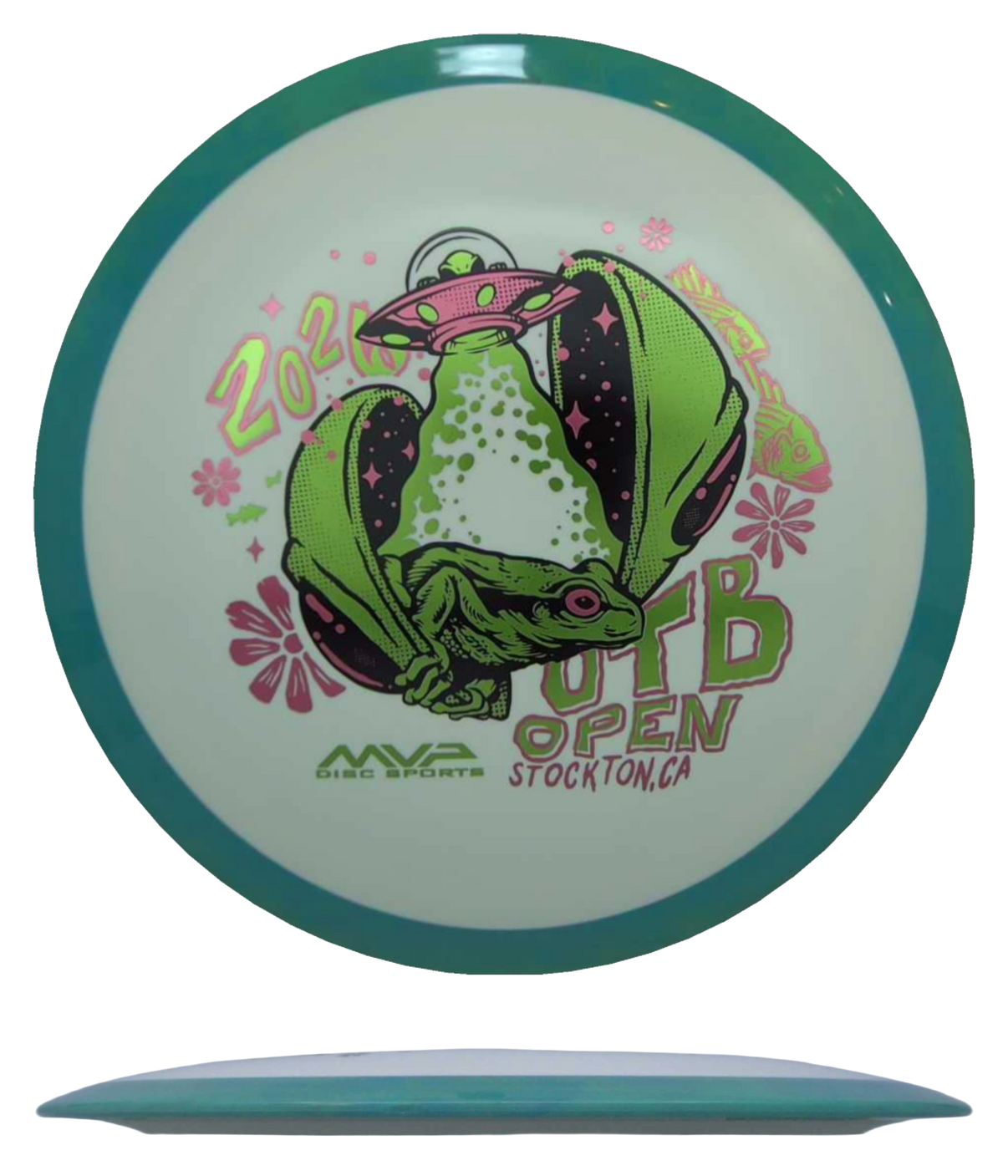 Axiom Delirium - Fission - OTB Open Edition / 174g - White w/ Teal Rim (OTB Open Edition) - Skyline Disc Golf