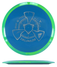 173g - Blue Green - ish w/ Lemon Lime Marble Rim (Gray) Neutron Axiom Delirium - Skyline Disc Golf