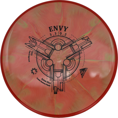 Axiom Envy Axiom Envy - Cosmic Neutron / 173g - Orange Melon Burst w/ Red Orange Rim (Black) - Skyline Disc Golf