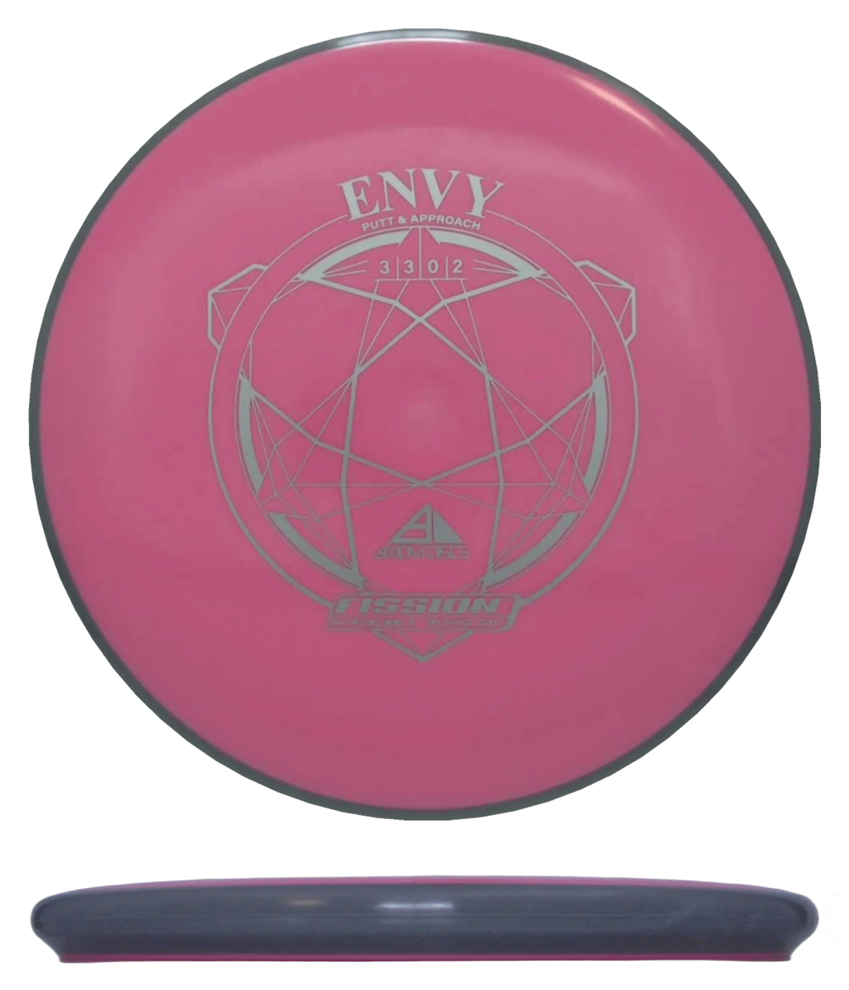 Axiom Envy - Fission / 156g - Pink w/ Gray Rim (Silver) - Skyline Disc Golf