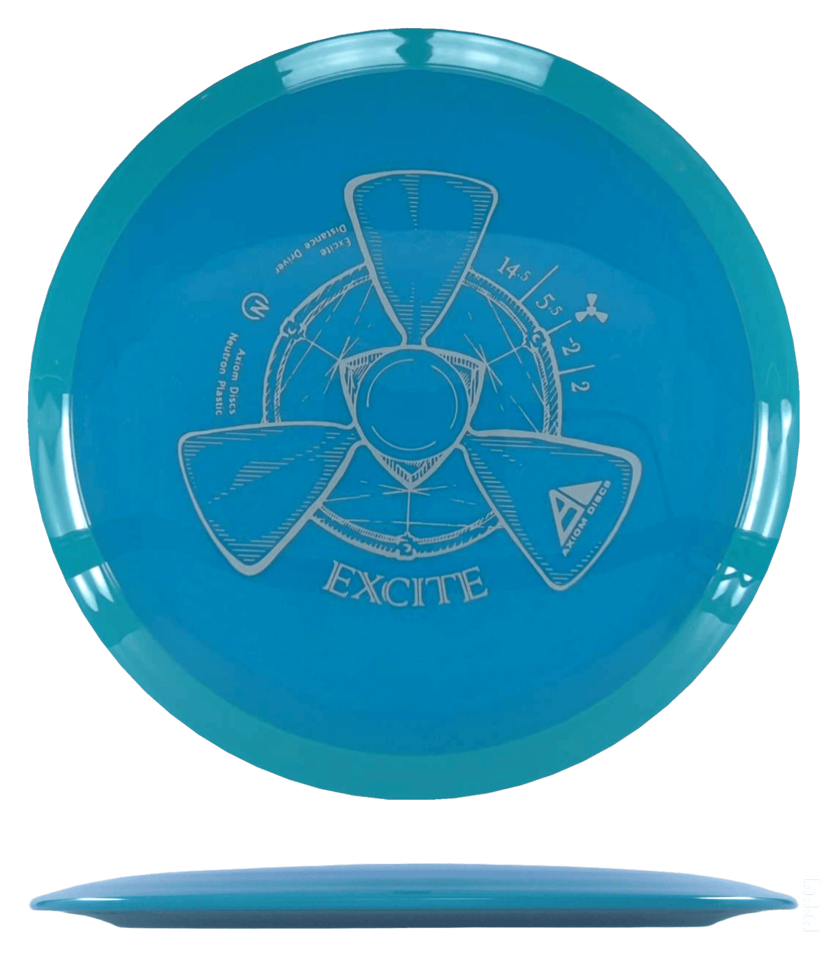 Axiom Excite - Neutron / 173g - Blue Green-ish w/ Teal Rim (Silver) - Skyline Disc Golf