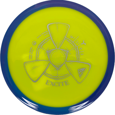 Axiom Excite Axiom Excite - Neutron / Unstamped - Yellow w/ Blue Rim (Gray) - Skyline Disc Golf