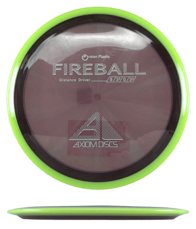 Axiom Fireball Axiom Fireball - Proton / 160g - Smoke w/ Chartreuse Rim (White) - Skyline Disc Golf