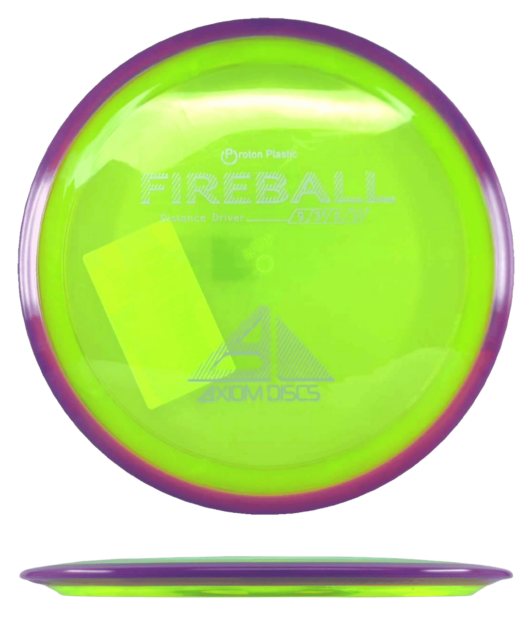 Axiom Fireball Axiom Fireball - Proton / 162g - Chartreuse w/ Magenta Marble Rim (White) - Skyline Disc Golf