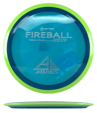 Axiom Fireball Axiom Fireball - Proton / 167g - Blue w/ Chartreuse Rim (White) - Skyline Disc Golf