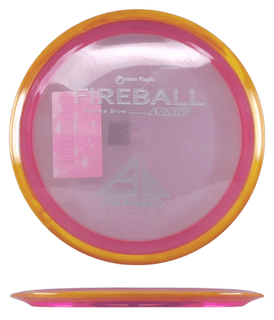 Axiom Fireball Axiom Fireball - Proton / 157g - Soft Pink w/ Orange Marble Rim (White) - Skyline Disc Golf