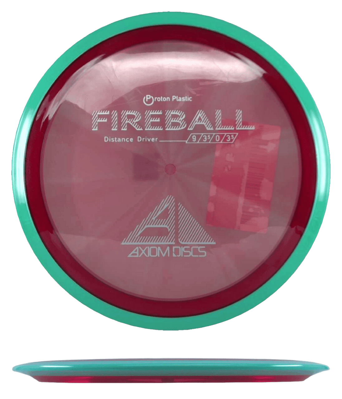 Axiom Fireball Axiom Fireball - Proton / 156g - Red w/ Teal Rim (White) - Skyline Disc Golf