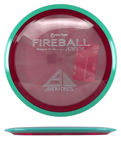 Axiom Fireball Axiom Fireball - Proton / 156g - Red w/ Teal Rim (White) - Skyline Disc Golf