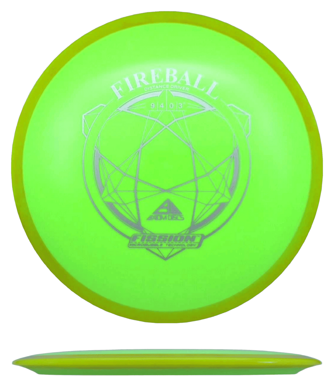 Axiom Fireball Axiom Fireball - Fission / 146g - Chartreuse w/ Yellow-ish Rim (Silver) - Skyline Disc Golf