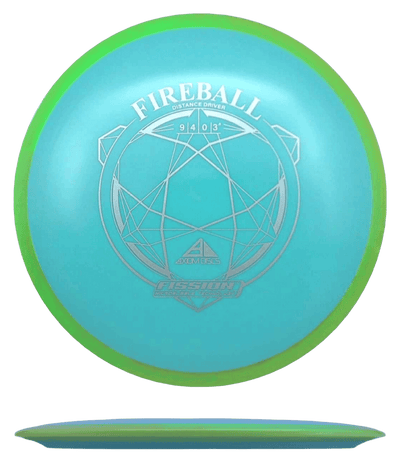 Axiom Fireball Axiom Fireball - Fission / 156g - Mint w/ Yellow Green Marble Rim (Silver) - Skyline Disc Golf