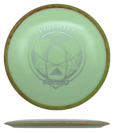 Axiom Fireball Axiom Fireball - Fission / 169g - Lemonade w/ Goldenrod/Red Marble Rim (Silver) - Skyline Disc Golf