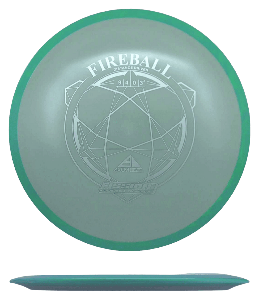 Axiom Fireball Axiom Fireball - Fission / 171g - Gray w/ Teal Rim (Silver) - Skyline Disc Golf