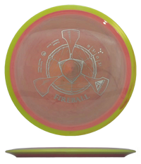 Axiom Fireball - Neutron / 167g - Orange/Charcoal Swirl w/ Yellow Marble Rim (Silver) - Skyline Disc Golf
