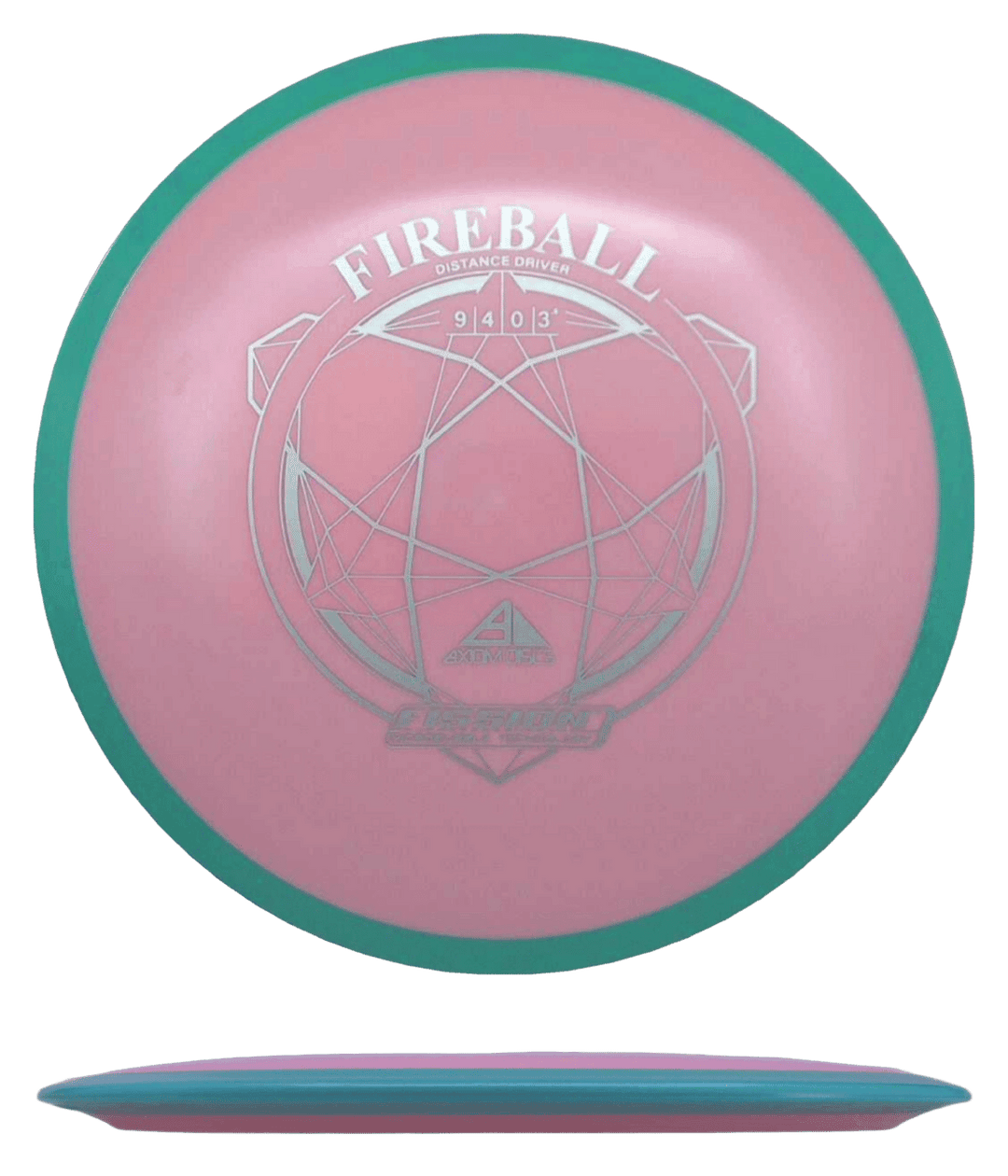 Axiom Fireball - Fission / 154g - Pink w/ Teal Rim (Silver)