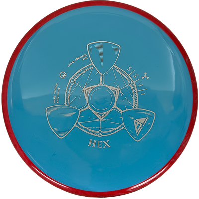 Axiom Hex Axiom Hex - Neutron / 176g - Sky Blue w/ Red Rim (Gray) - Skyline Disc Golf