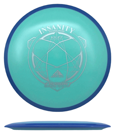 Axiom Insanity Axiom Insanity - Fisison / 158g - Mint w/ Blue Rim (Silver) - Skyline Disc Golf