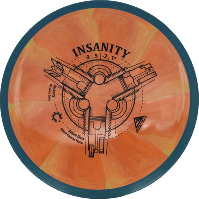 Axiom Insanity - Cosmic Neutron / 172g - Orange Melon Burst w/ Slate Blue Rim (Black)