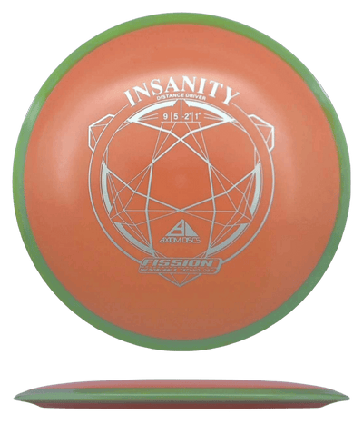Axiom Insanity - Fisison / 154g - Orange/Peach w/ Dirty Yellow Rim (Silver)