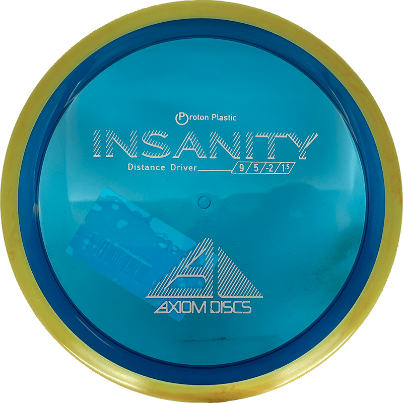 Axiom Insanity Axiom Insanity - Proton / 173g - Blue w/ Goldenrod Rim (Gray) - Skyline Disc Golf