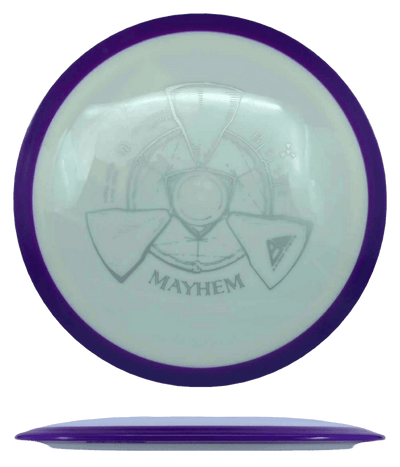 Axiom Mayhem Axiom Mayhem - Neutron / 169g - White w/ Purple Marble Rim (Gray) - Skyline Disc Golf