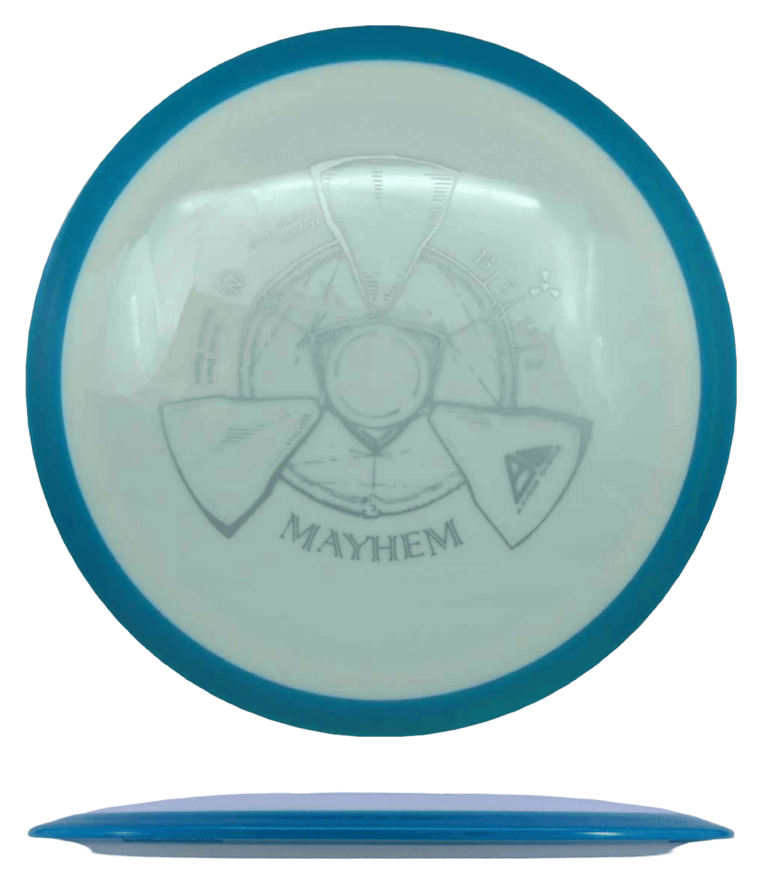 Axiom Mayhem Axiom Mayhem - Neutron / 169g - White w/ Sky Blue Rim (Gray) - Skyline Disc Golf