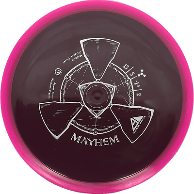 Axiom Mayhem Axiom Mayhem - Neutron / 170g - Deep Red w/ Pink Rim (Gray) - Skyline Disc Golf