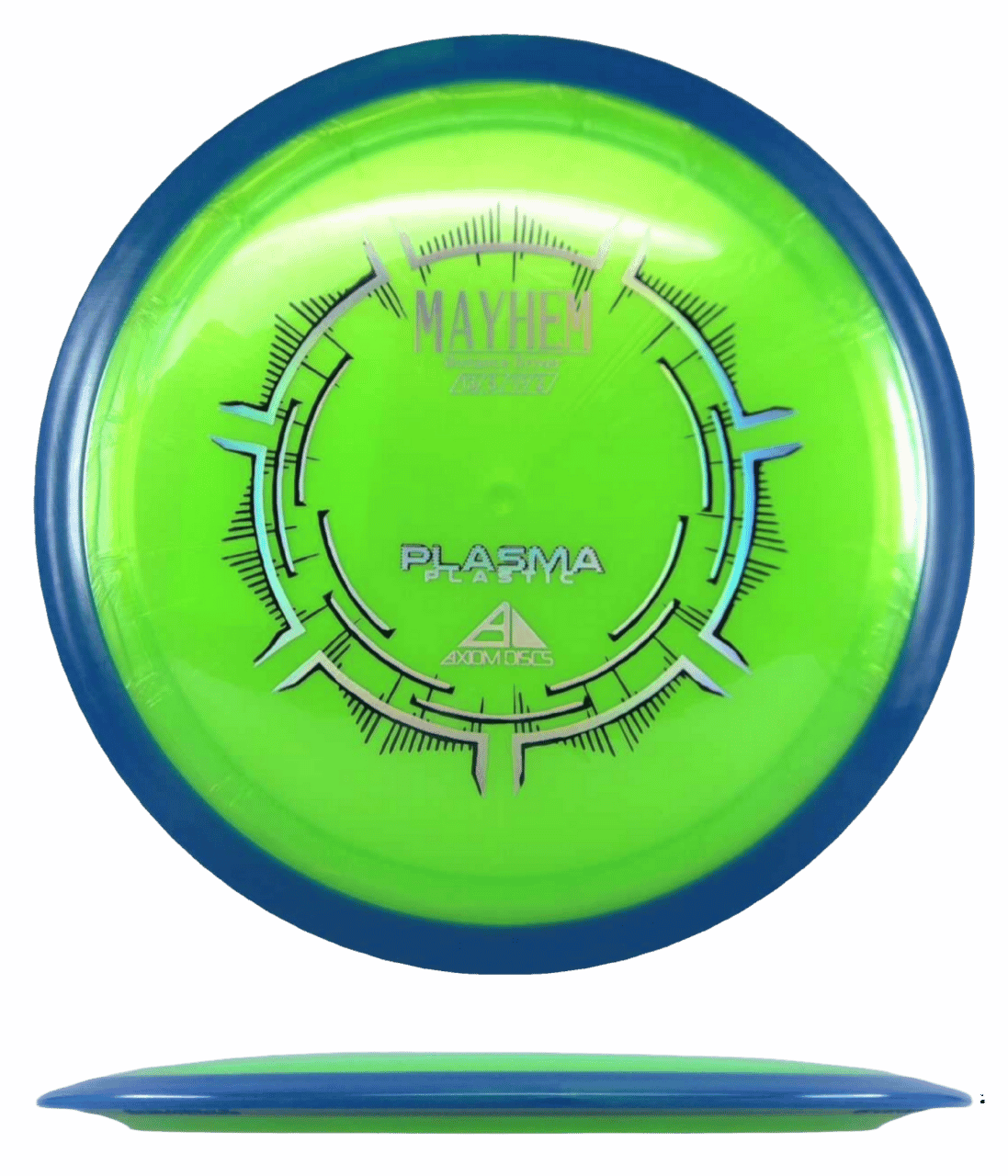 Axiom Mayhem Axiom Mayhem - Plasma / 172g - Lime w/ Blue Rim (Chrome) - Skyline Disc Golf