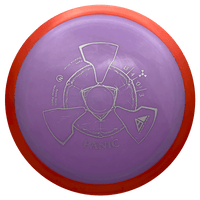 166g - Lavender w/ Red Rim (Gray) Neutron Axiom Panic - Skyline Disc Golf