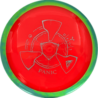 Axiom Panic - Neutron / 171g - Orange w/ Lemon Lime Marble Rim (Gray) - Skyline Disc Golf
