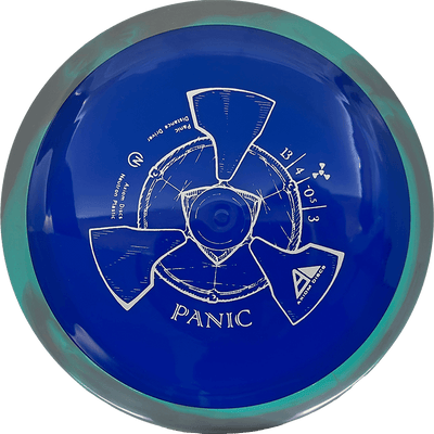 Axiom Panic Axiom Panic - Neutron / 167g - Blue w/ Army Green/Gray Marble Rim (Gray) - Skyline Disc Golf