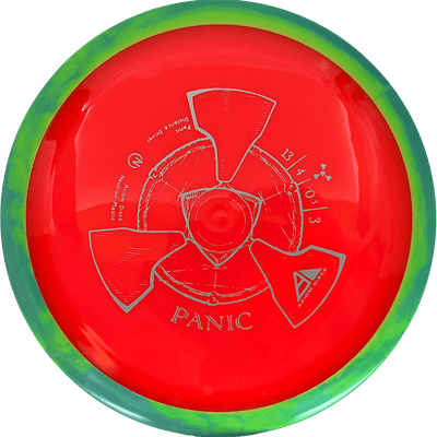 Axiom Panic Axiom Panic - Neutron / 171g - Orange w/ Lemon Lime Marble Rim (Gray) - Skyline Disc Golf