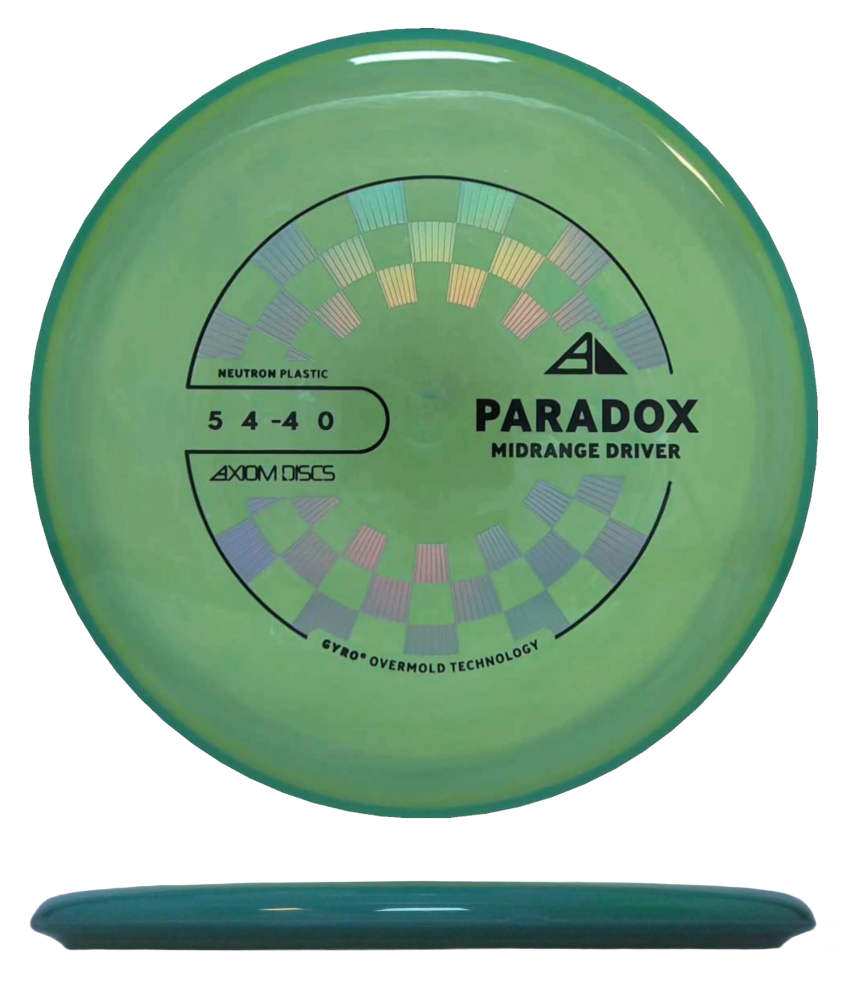 Axiom Paradox - Neutron / 178g - Dirty Lime w/ Teal Rim (Chrome)