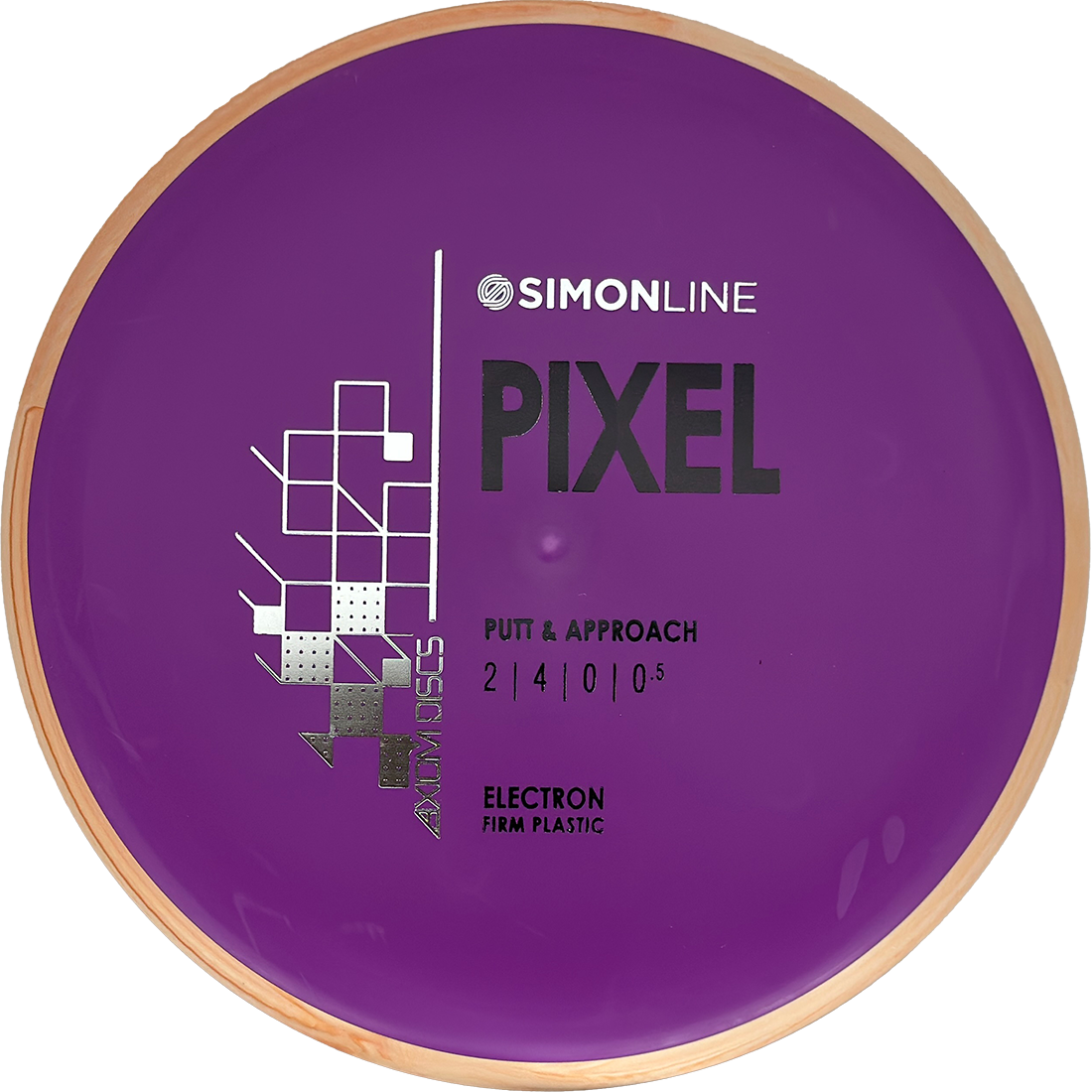 Axiom Pixel Axiom Pixel - Electron Firm / 172g - Purple w/ Sand Marble Rim (Black/Silver) - Skyline Disc Golf