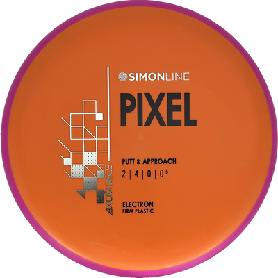 Axiom Pixel Axiom Pixel - Electron Firm / 166g - Orange w/ Magenta Rim (Black/Silver) - Skyline Disc Golf