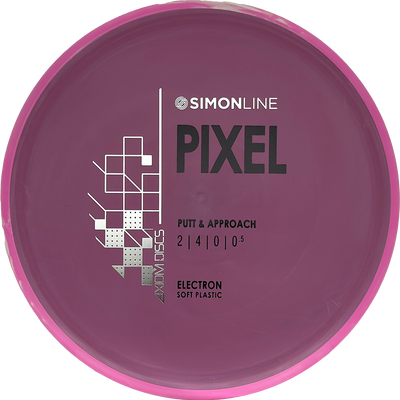 Axiom Pixel Axiom Pixel - Electron Soft / 173g - Maroon w/ Pink Rim (Black/Silver) - Skyline Disc Golf