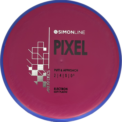 Axiom Pixel Axiom Pixel - Electron Soft / 167g - Deep Red w/ Blue Rim (Black/Silver) - Skyline Disc Golf