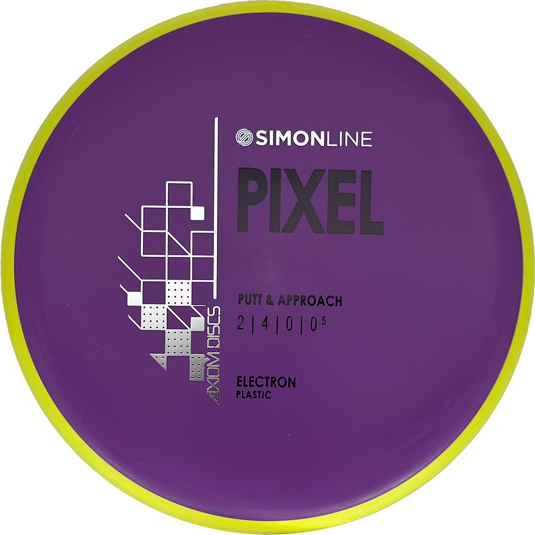 Axiom Pixel Axiom Pixel - Electron Soft / 171g - Purple w/ Yellow Rim (Black/Silver) - Skyline Disc Golf