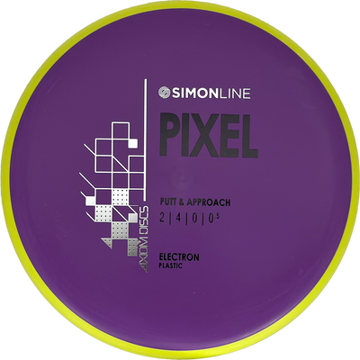 Axiom Pixel Axiom Pixel - Electron Soft / 171g - Purple w/ Yellow Rim (Black/Silver) - Skyline Disc Golf