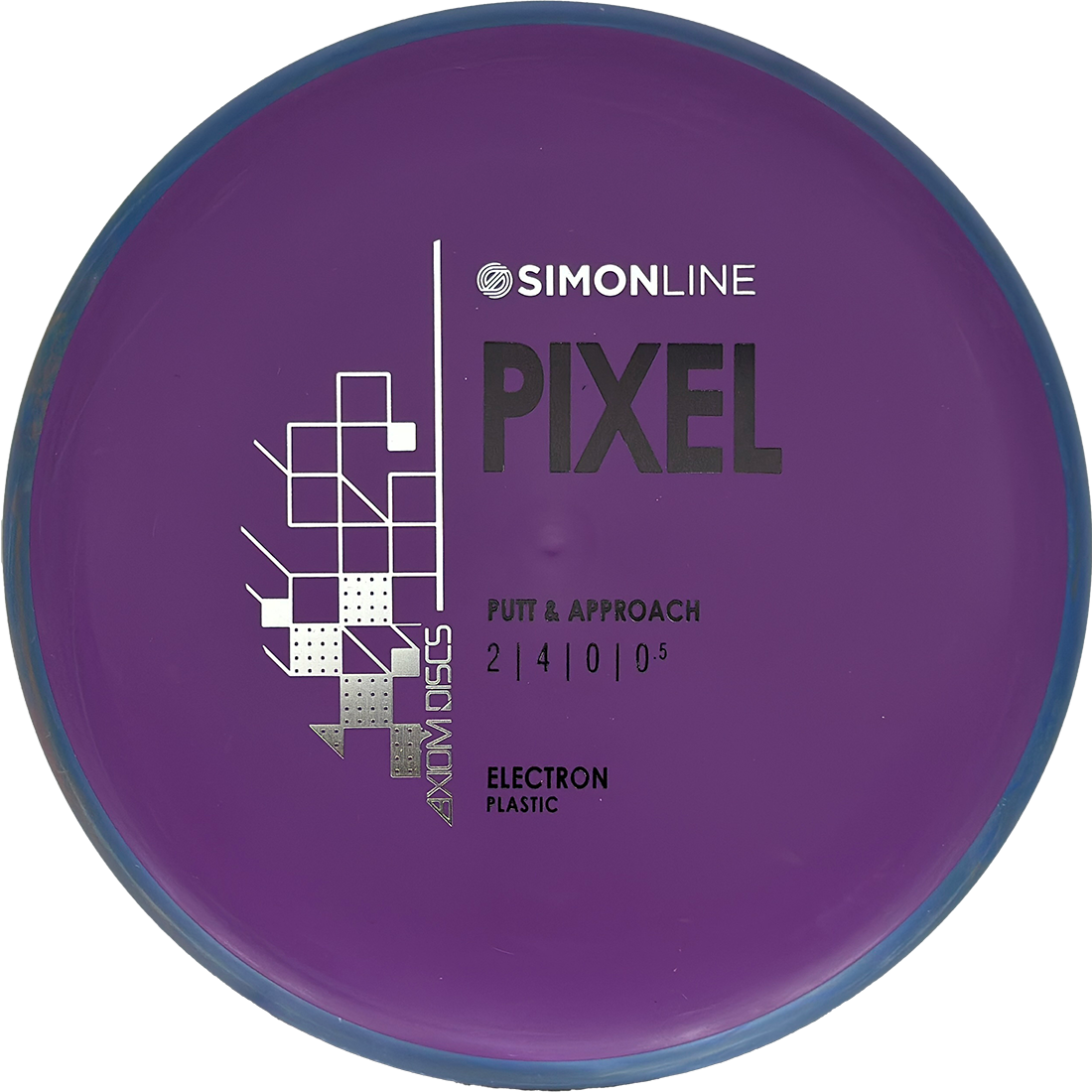 Axiom Pixel Axiom Pixel - Electron Soft / 174g - Purple w/ Blue Rim (Black/Silver) - Skyline Disc Golf