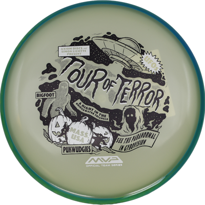 Axiom Pixel Axiom Pixel - Eclipse - Team Halloween Edition / 173g - Glow w/ Blue/Green Swirl Rim (Halloween Stamp) - Skyline Disc Golf