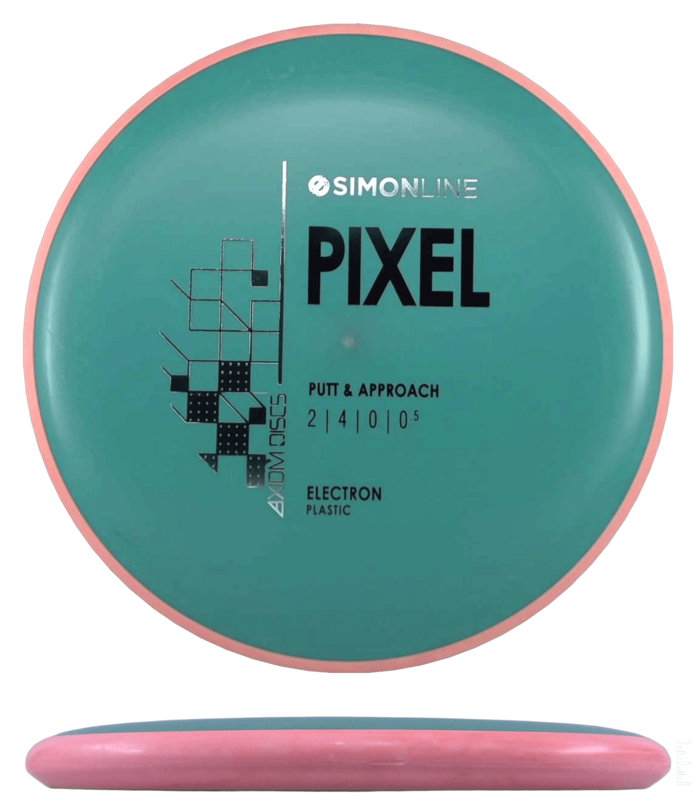 Axiom Pixel Axiom Pixel - Electron / 167g - Forest Green w/ Orange Rim (Black/Silver) - Skyline Disc Golf