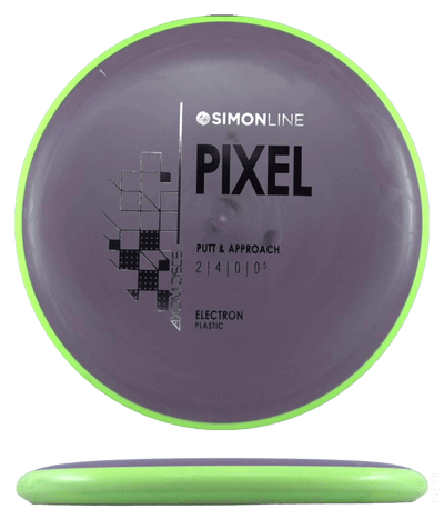 Axiom Pixel Axiom Pixel - Electron / 168g - Charcoal Maroon w/ Chartreuse Rim (Black/Silver) - Skyline Disc Golf