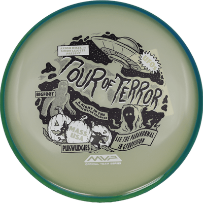 Axiom Pixel Axiom Pixel - Eclipse - Team Halloween Edition / 173g - Glow w/ Blue/Green Swirl Rim (Halloween Stamp) - Skyline Disc Golf