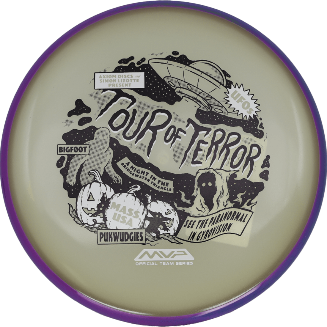 Axiom Pixel Axiom Pixel - Eclipse - Team Halloween Edition / 173g - Glow w/ Purple Rim (Halloween Stamp) - Skyline Disc Golf