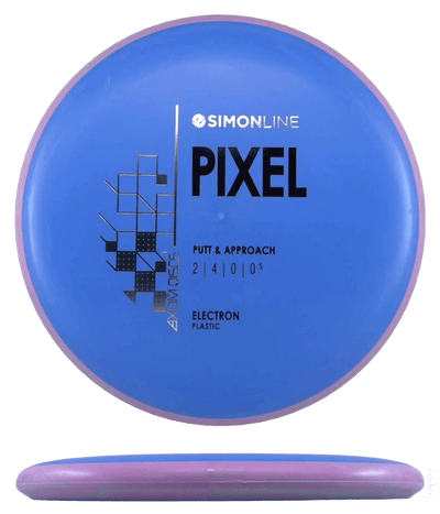 Axiom Pixel Axiom Pixel - Electron / 172g - Blue w/ Mauve Rim (Black/Silver) - Skyline Disc Golf