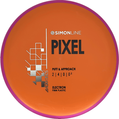 Axiom Pixel Axiom Pixel - Electron Firm / 166g - Orange w/ Magenta Rim (Black/Silver) - Skyline Disc Golf