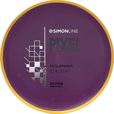 Axiom Pixel Axiom Pixel - Electron Firm / 169g - Deep Purple w/ Yellow Orange Rim (Black/Silver) - Skyline Disc Golf