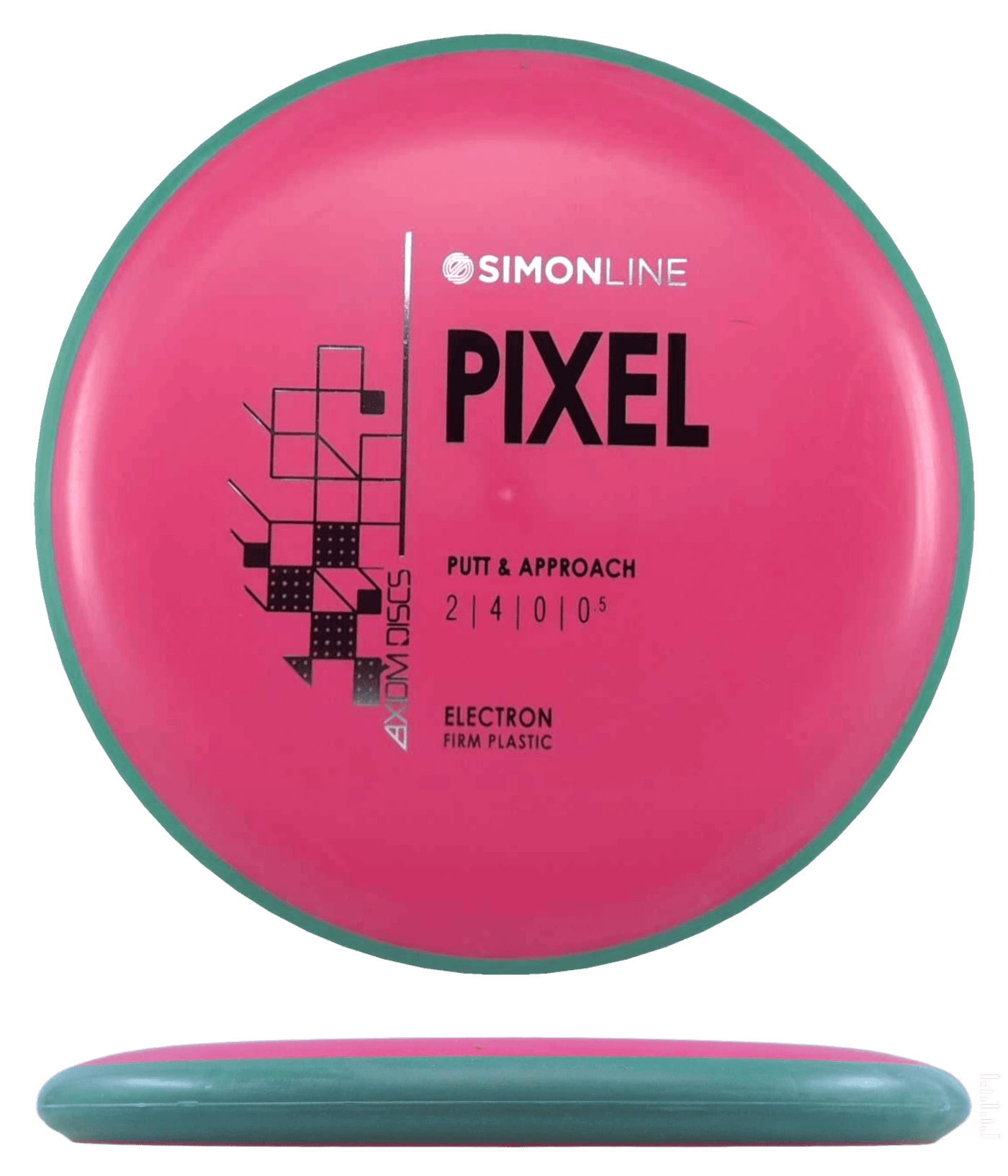 Axiom Pixel Axiom Pixel - Electron Firm / 169g - Red w/ Green Rim (Black/Silver) - Skyline Disc Golf