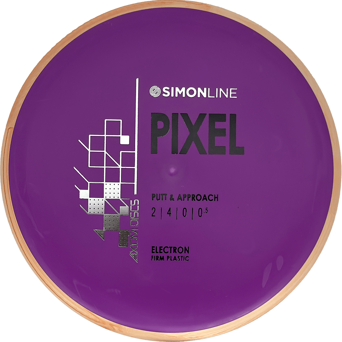 Axiom Pixel Axiom Pixel - Electron Firm / 172g - Purple w/ Sand Marble Rim (Black/Silver) - Skyline Disc Golf