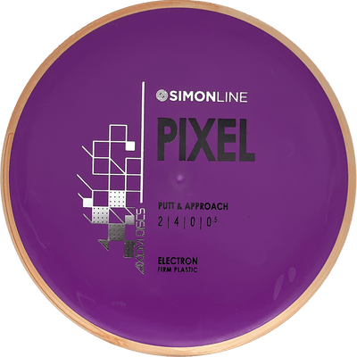 Axiom Pixel Axiom Pixel - Electron Firm / 172g - Purple w/ Sand Marble Rim (Black/Silver) - Skyline Disc Golf